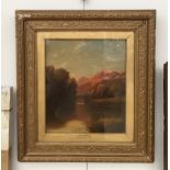 A 19th century oil on canvas, 'The River Near Dunoon', signed lower left 'A.