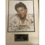 A framed and glazed signed photograph of Michael Ball (with COA)