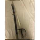 A cavalry sword