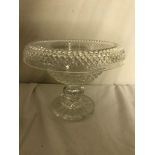 A Boyne hobnail cut bowl by Waterford