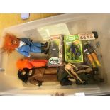 A quantity of Planet of the Apes figures to inc Astro Apes in original packing,