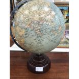 A globe on a bakelite base