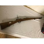 A Carl Gustav 6.5 x 55 bolt action rifle, EU spec, deactivated.