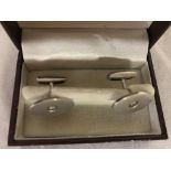 A 9ct diamond set cufflinks