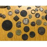 A quantity of detector finds to inc Roman coins,