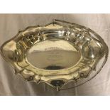 A HM silver bread basket