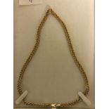 A 9ct twin rope necklace