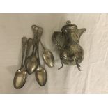 Six HM silver Victorian spoons;