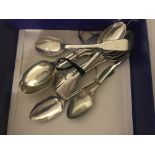 HM silver spoons to inc a pair of Scottish provincial spoons