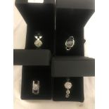Four HM silver ladies wristwatches, Brooks & Bentley,
