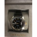 A boxed Jack Mason gentleman's wristwatch