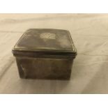 A Regency HM silver box with armorial