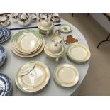 A Clarice Cliff 'Bizarre' range of ceramics to inc a 'Crocus' pattern plate,