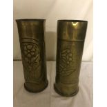 WWI trench art shells