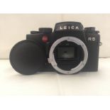 A boxed Leica R camera