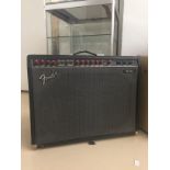 A late 1980's fender twin guitar amp Serial No LO77930