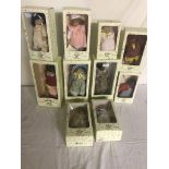 10 boxed original Heidi Ott dolls