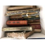 A quantity of books to inc J Ruskin, Sesame & Lilies, Two Rubaiyat of Omar Khayyam,
