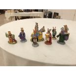 Eight boxed Bunnykins figures