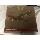 A boxed Corgi Aviation Archive World War II and Beyond Hawker Hurricane MK1A (mint)