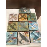 10 boxed Dinky planes, Nos: 723, 718, 719, 730, 729, 721, 722, 726,