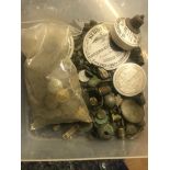 Metal detector finds (more than 400 pieces) to inc coins, some Roman, thimbles,