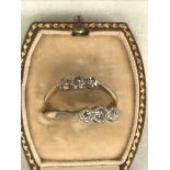 Two 18ct diamond rings