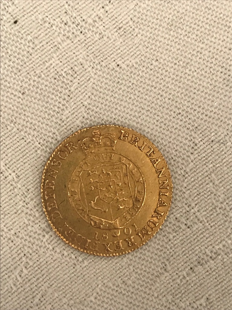 An 1801 half guinea