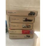 Five boxed Corgi Classic tankers (mint)