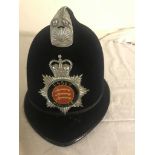 An Essex Constabulary police helmet