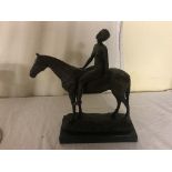 A bronze "Lady Godiva" figure