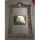 A HM silver photograph frame;