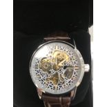 A boxed gentleman's dress watch