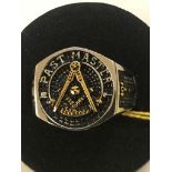 A Masonic Past Master ring