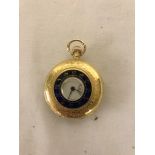 An 18ct ladies enamelled pocketwatch