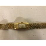 A 9ct Majex ladies gold watch. CONDITION REPORT: Weight 30.