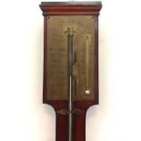 An Early 19th Century Russian Stick Barometer: Mahogany,