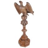 A Lecturn: 19th century, oak in the form of an eagle,