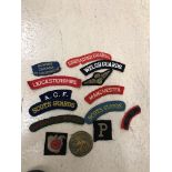 14 cloth patches to inc Gold Coast examples, Phantom S.O.E.