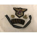 A Free French pilot officer's badges,