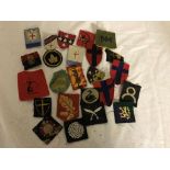 25 British formation sign cloth patches