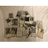 A collection of WWII German death cards,