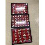 Three trays of Staybright badges