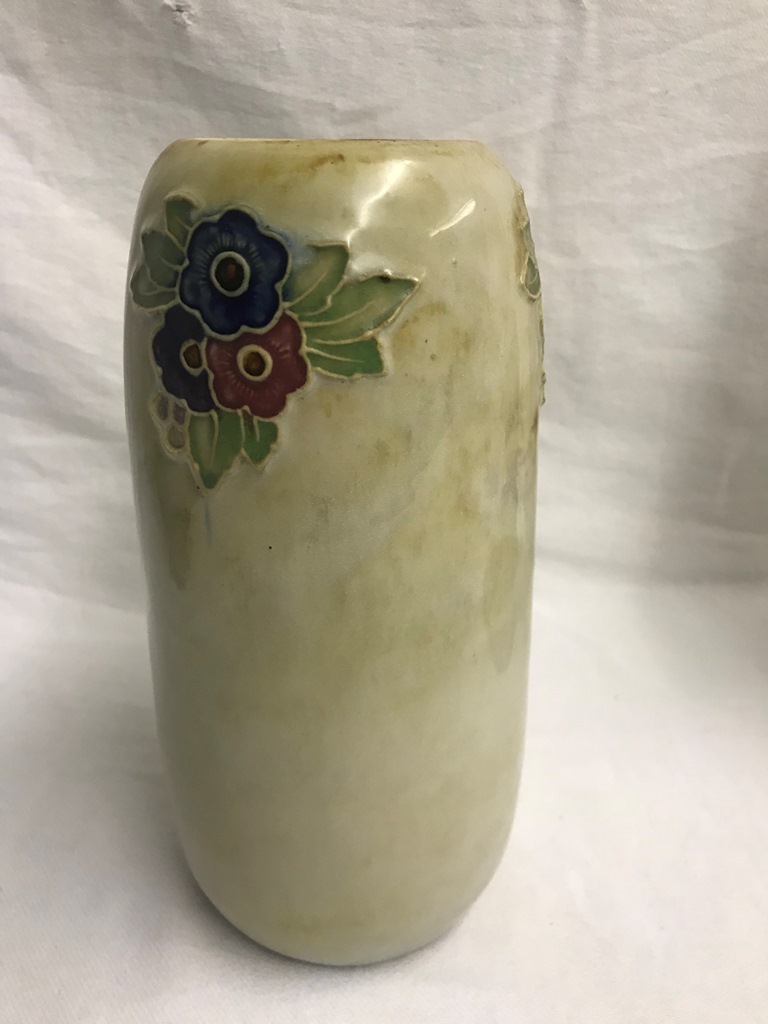 A Doulton Lambeth stoneware vase with inscription for 'Southwark Lodge'