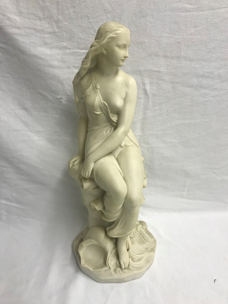 A Minton Parianware figure of a Neo-Classical lady