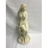 A Minton Parianware figure of a Neo-Classical lady