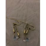 9ct briolette drop earrings