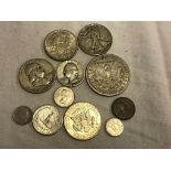 A quantity of coins to inc a Morgan Dollar,