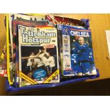 A collection of football programmes to inc Chelsea, Spurs, Liverpool,