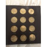 A First Edition Proof Set of medallions in bronze depicting Chaucer and The Canterbury Tales